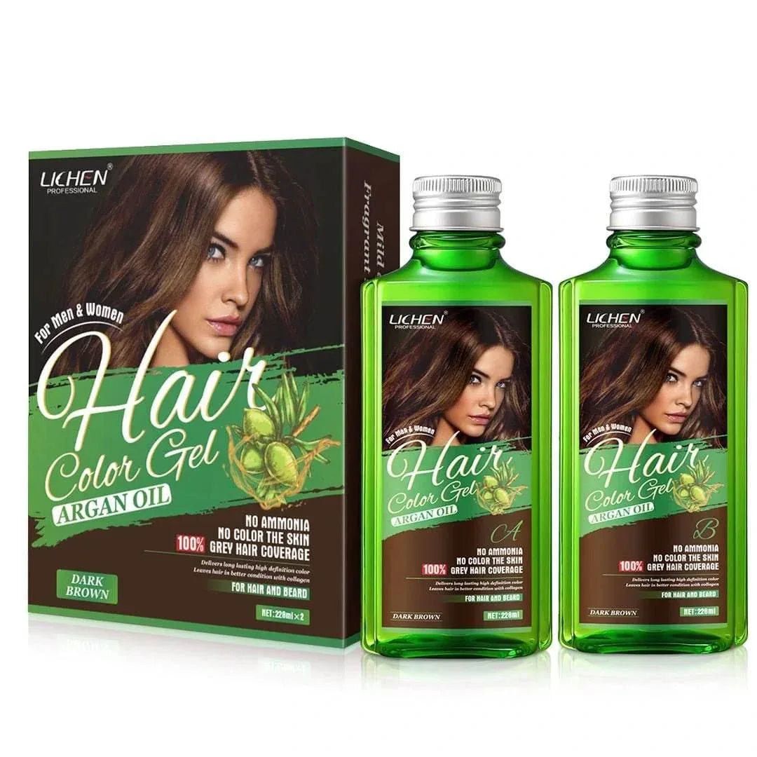 (500 ML) Lichen Hair Color Gel with Argan Oil - Arabiandrops