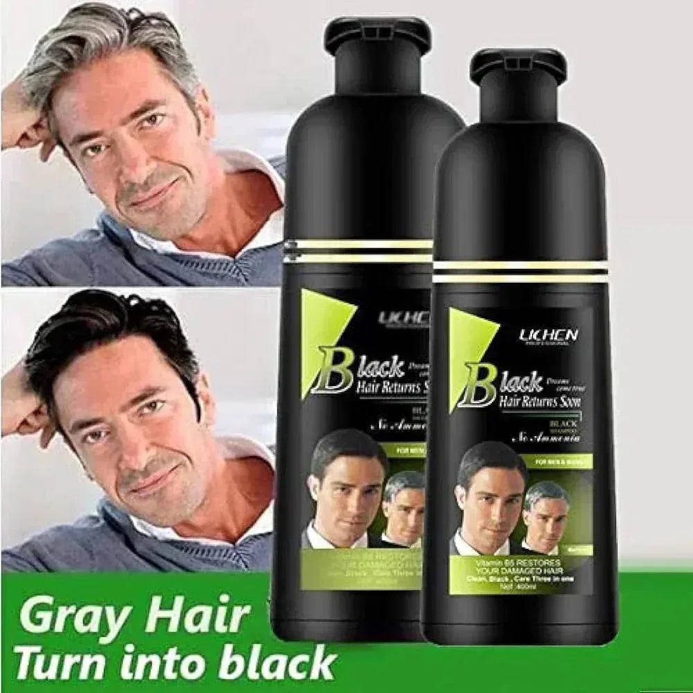 (200ml) Lichen Hair Color Shampoo For Men and Women - Arabiandrops