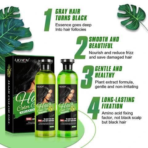 (500 ML) Lichen Hair Color Gel with Argan Oil - Arabiandrops