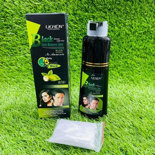 (200ml) Lichen Hair Color Shampoo For Men and Women - Arabiandrops