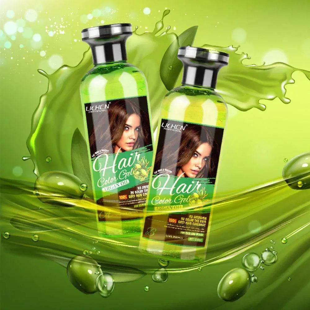 (500 ML) Lichen Hair Color Gel with Argan Oil - Arabiandrops
