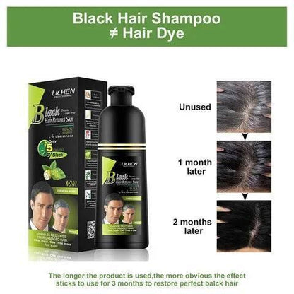 (200ml) Lichen Hair Color Shampoo For Men and Women - Arabiandrops