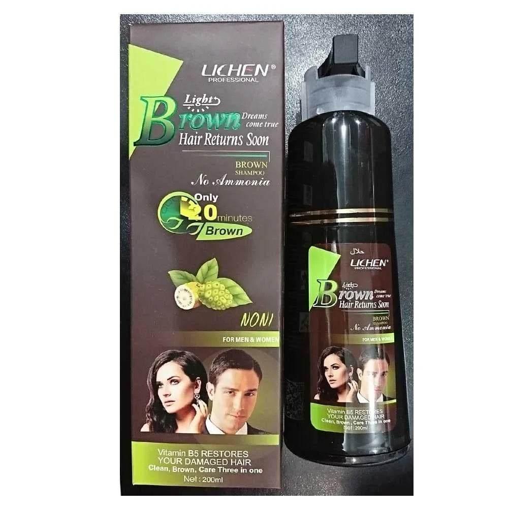 (200ml) Lichen Hair Color Shampoo For Men and Women - Arabiandrops
